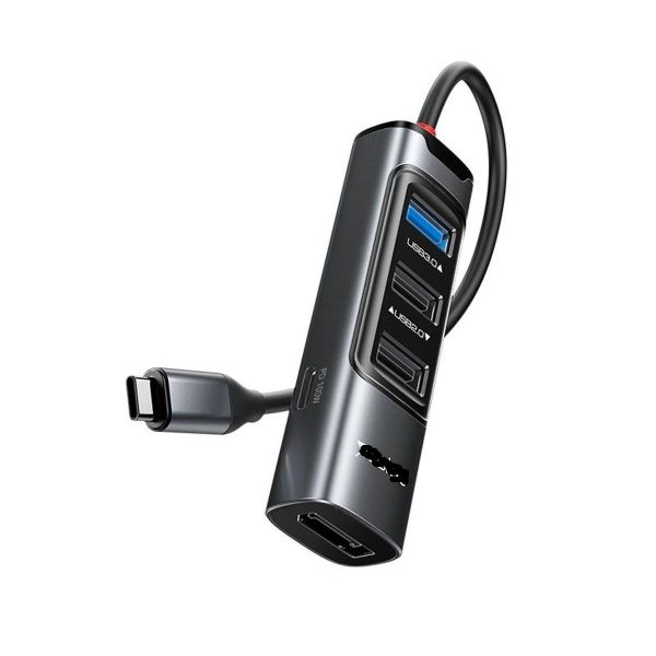 5 In 1 Type-C To DP Port Multifunction Docking Station HUB Adapter HB23 GP