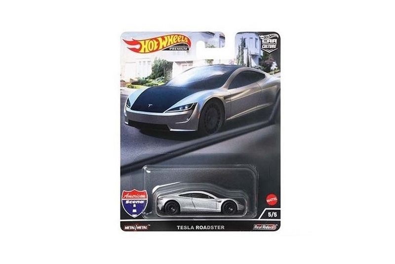 Hot Wheels -Car Culture Circuit Legends Tesla Roadster -Silver Metallic