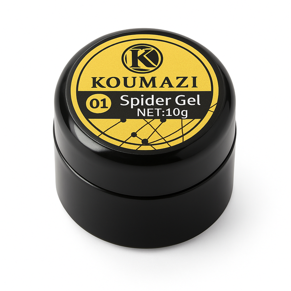 Koumazi Spider Gel - Ultra Elastic Line Art Gel for Creative Nail Designs