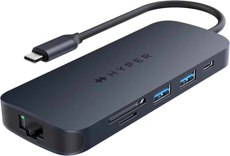 HyperDrive Next 8 Port USB-C Hub - Midnight Grey
