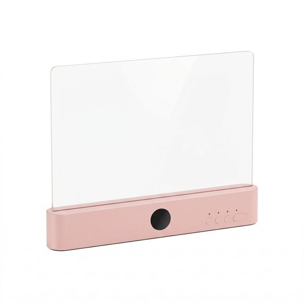 Rechargeable LED Book Light with 1-99 Min Timer &amp; 3 Color Modes - Pink