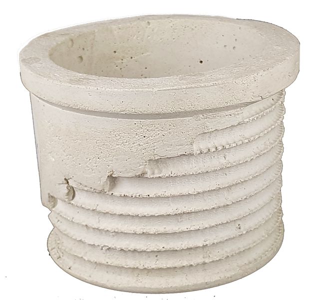 Perfectly Potty - Artisan Cement Pot - Medium Black - M002
