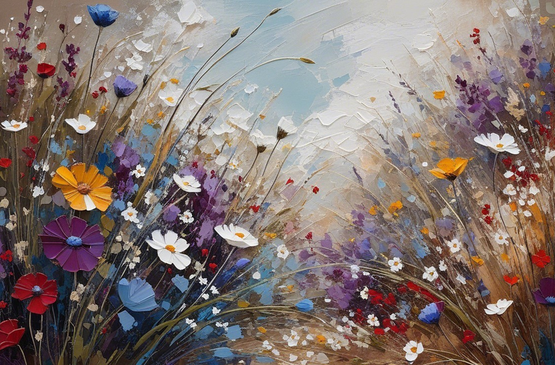 Canvas Wall Art Home Decor - Flowerful Path