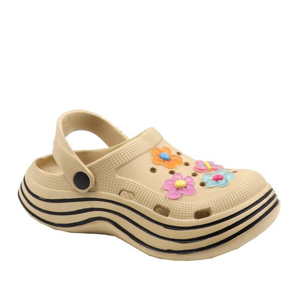 Ladies Sling Back Clog with Charm Stickers