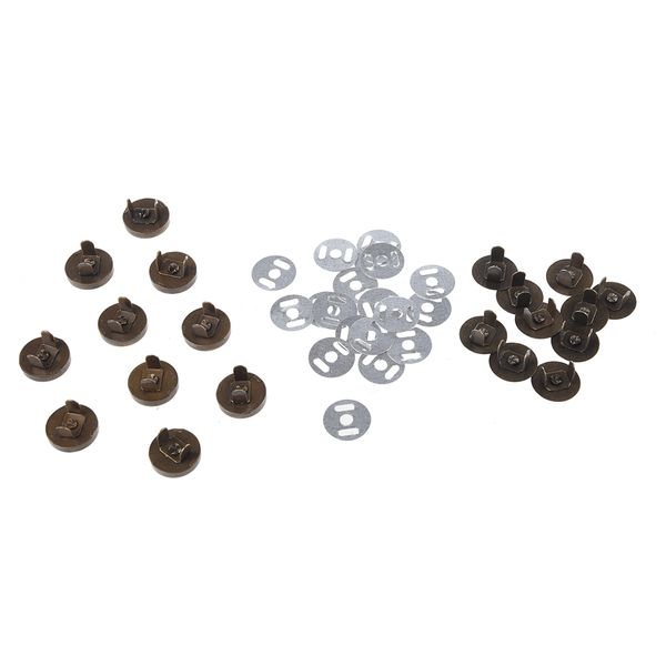 10 × Magnetic Metal Buttons 18 Mm Bronze Magnet Button Crafts