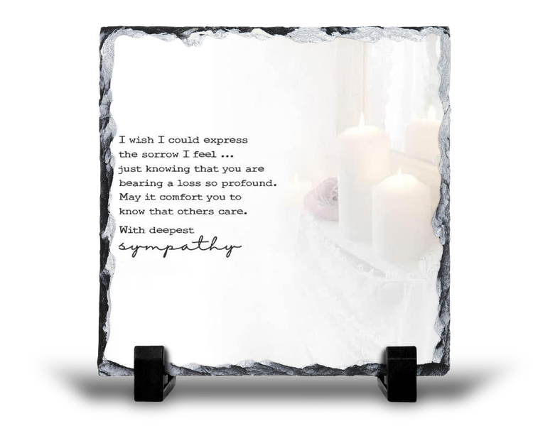 The Sorrow I Feel Condolence Grief Memorial v2 Gift Rock Slate