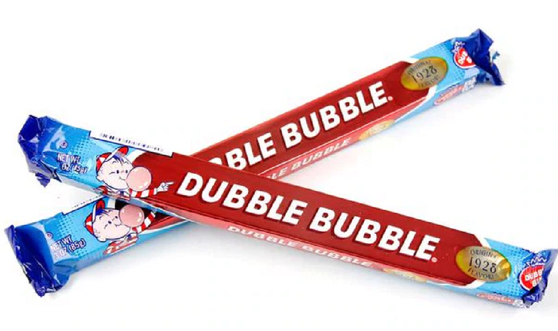 Dubble Bubble Big Bar Chewing Gum 85g - Pack 2