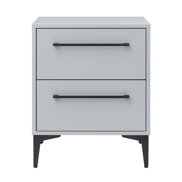Refined Spaces - Solace 2-Drawer Nightstand &amp; Bedside Table - 65cm High