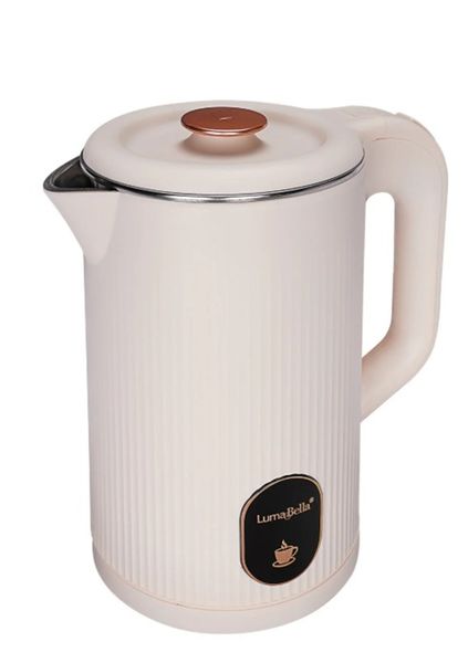Luma Bella Stainless Steel Double Layer Fast Heating Electric Kettle - 2.5L