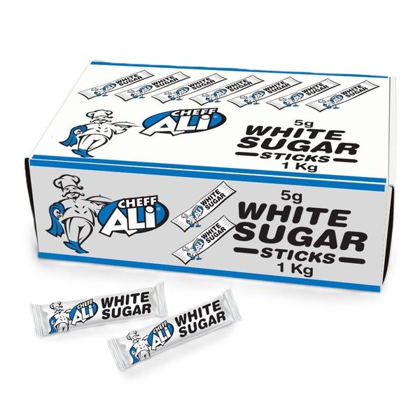 White Sugar Sachets 200 x 5g - Cheff Ali