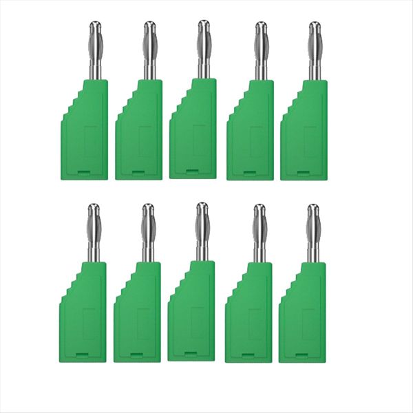 10Pcs/Set Connector Plug J 10054 4Mm Stackable Plug Compatible with None