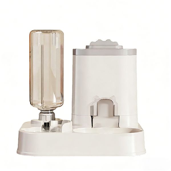 2 in 1 Pet Cat Dog Automatic Feeder and Water Dispenser Large Capacity