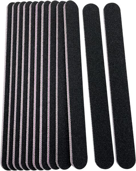 Nail Files Set, Sided Emery Board, Fingernail Buffing Files,100/180 Grit 12 Piece