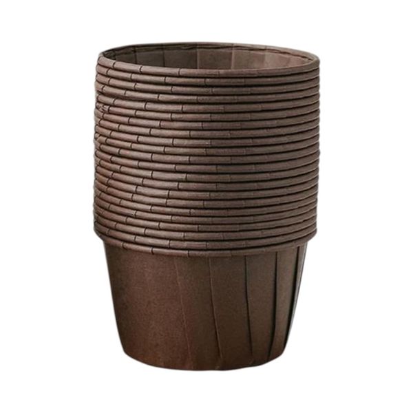 50-Pieces Cupcake Wrapping Cups - Dark Brown