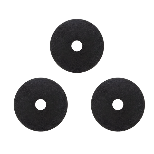 Black Stripping Polisher Pad 425mm-Heavy Duty Rotary Floor Pad (3 Pack)