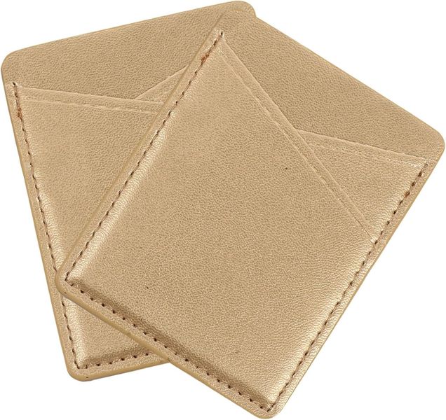 PU Phone Back Card Holder Adhesive Credit Card Pouch
