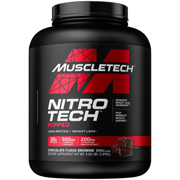 MuscleTech Nitro-Tech Ripped Performance Series Choc Fudge Brownie - 1.81kg