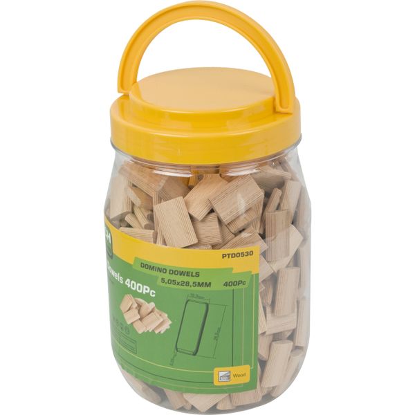 Pro-Tech - Domino Tenon - 400 Piece - Jar - 5.5mm x 28.5mm