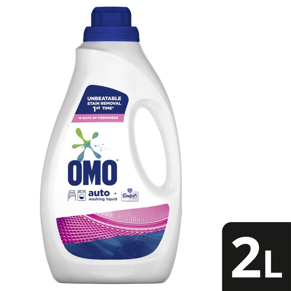 OMO Stain Removal Auto Washing Liquid Detergent with Comfort Freshness 2L