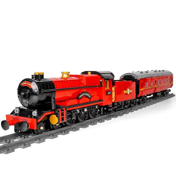 Mould KingMagic City Railway Rc Train Bricks Model-Music Light Chimney