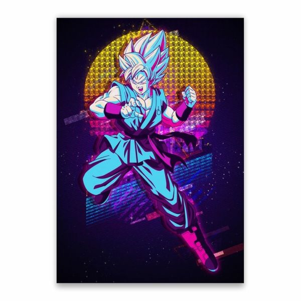Goku Neon Poster - A1