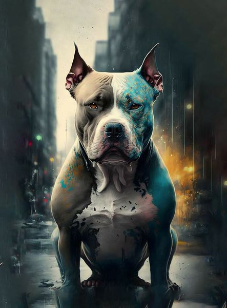 Canvas Wall Art - Pitbull