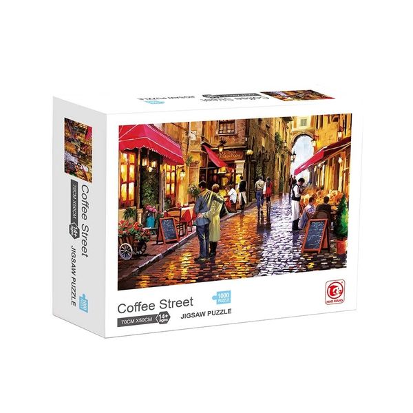 Pack Of 1000 Coffee Street Jigsaw Puzzle Game