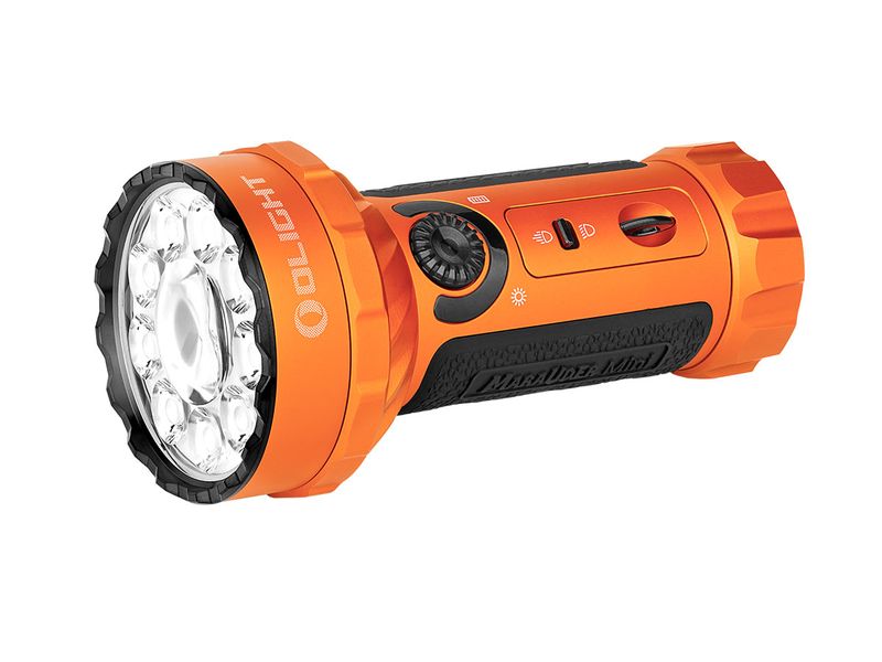 Olight Marauder Mini orange, 7000 Lumen, 600m Throw, rechargeable