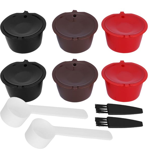 Refillable Coffee Capsule With Spoon Brush Set