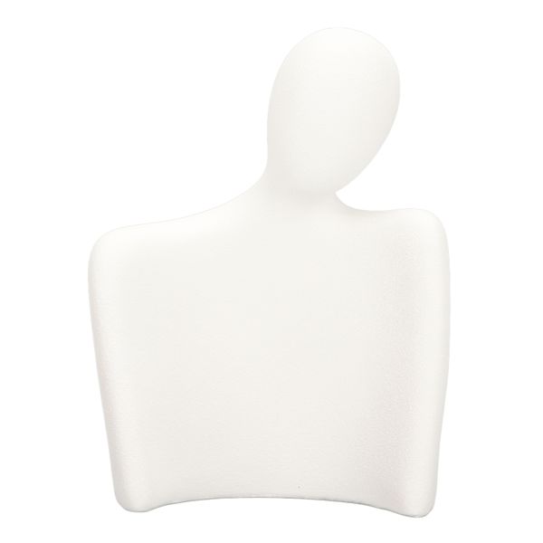 White Resin Mannequin Bust Jewelry Display Stand