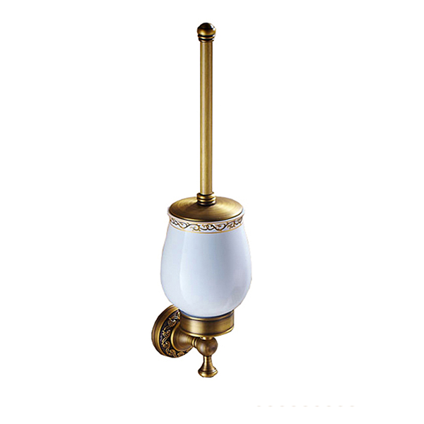 Trendy Bathroom Wall Mounted Brass Toilet Brush Holder