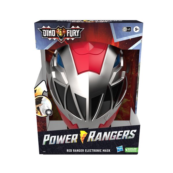 Power Rangers Dino Fury Red Ranger Electronic Mask