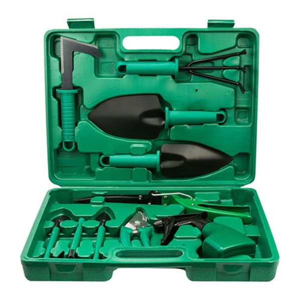 10 Piece Gardening Hand Tools with Carrying Case