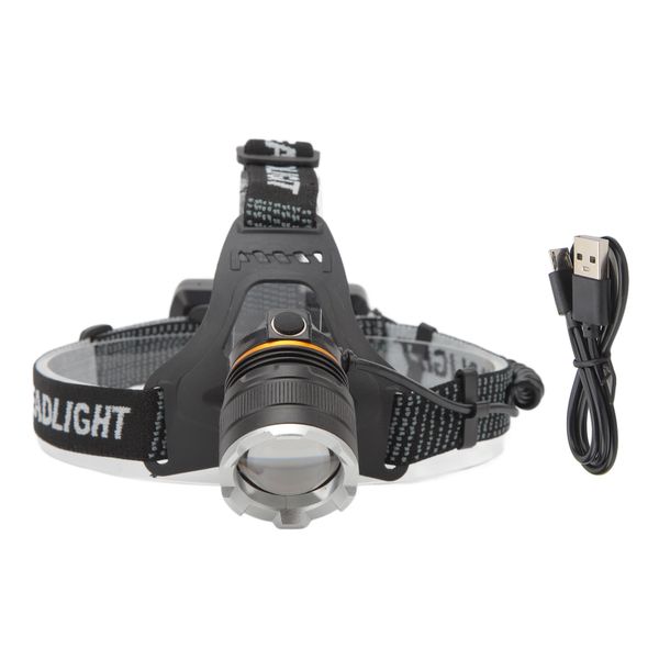 Rechargeable Headlamp High Brightness Adjustable Zoom Lightweight