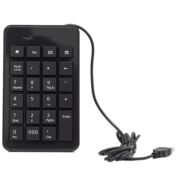 USB Wired 23-Key Numeric Numpad Slim Design Number Keyboard PC &amp; Laptop PB