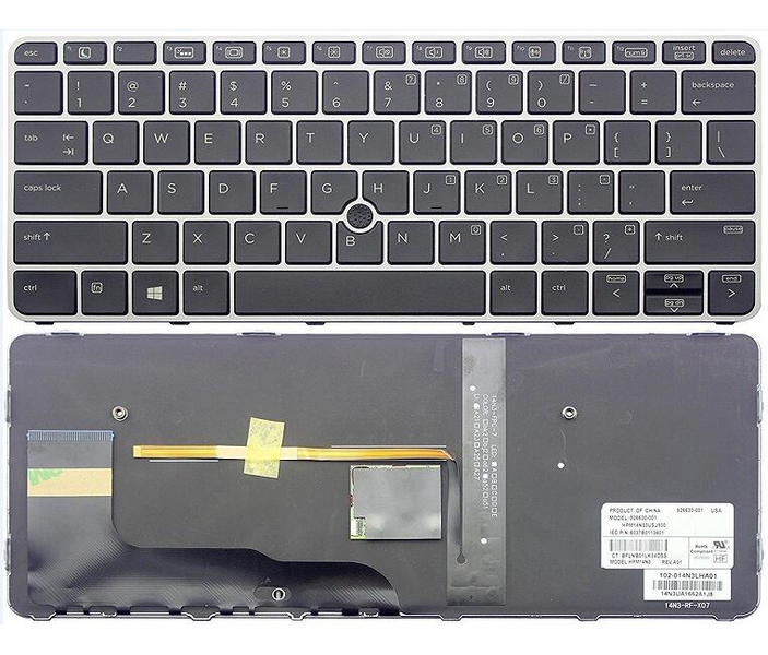 Replacement keyboard for HP Elitebook 820 G4 828 G3