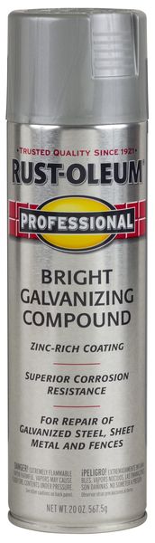 Rust-Oleum Flat Bright Galv Compound Silver 567g