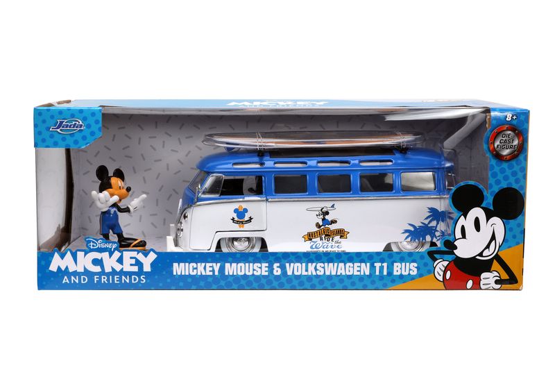 Jada Disney Mickey VW T1 Bus with figure