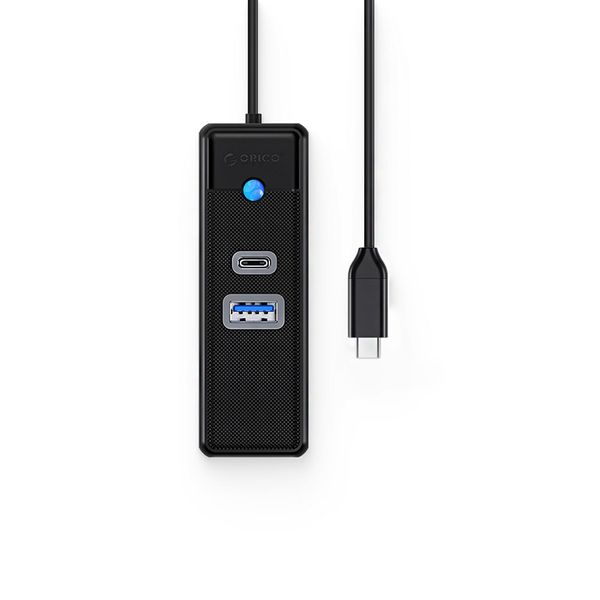 ORICO 3 Port USB 3.0 Type-C RJ45 Hub Black