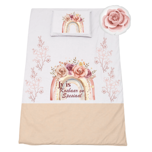 Cot Bedding Set - Duvet, Pillow &amp; Scatter - 1040x720mm - Jy is kosbaar