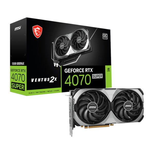 MSI GeForce RTX 4070 SUPER 12G VENTUS 2X OC Graphics Card