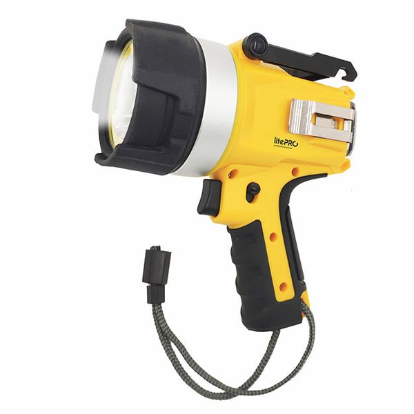 LitePro 18W High Powered Rechargeable LED Spot Light (1500 Lumens) - Yellow