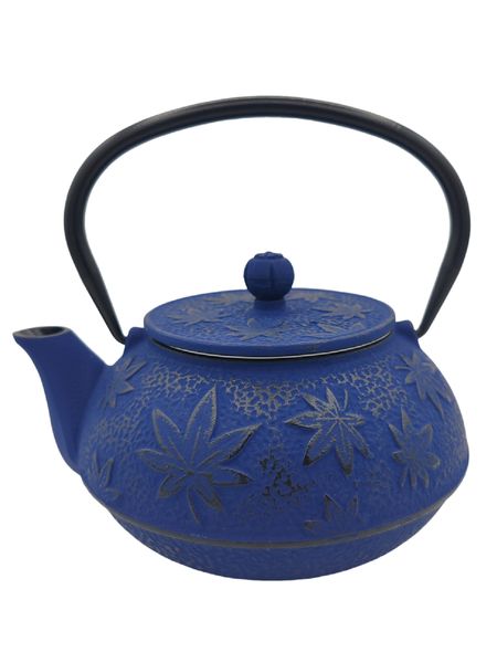 Cast Iron Teapot Autumn Leaf Design 600ml - The Cildan Tea Merchant