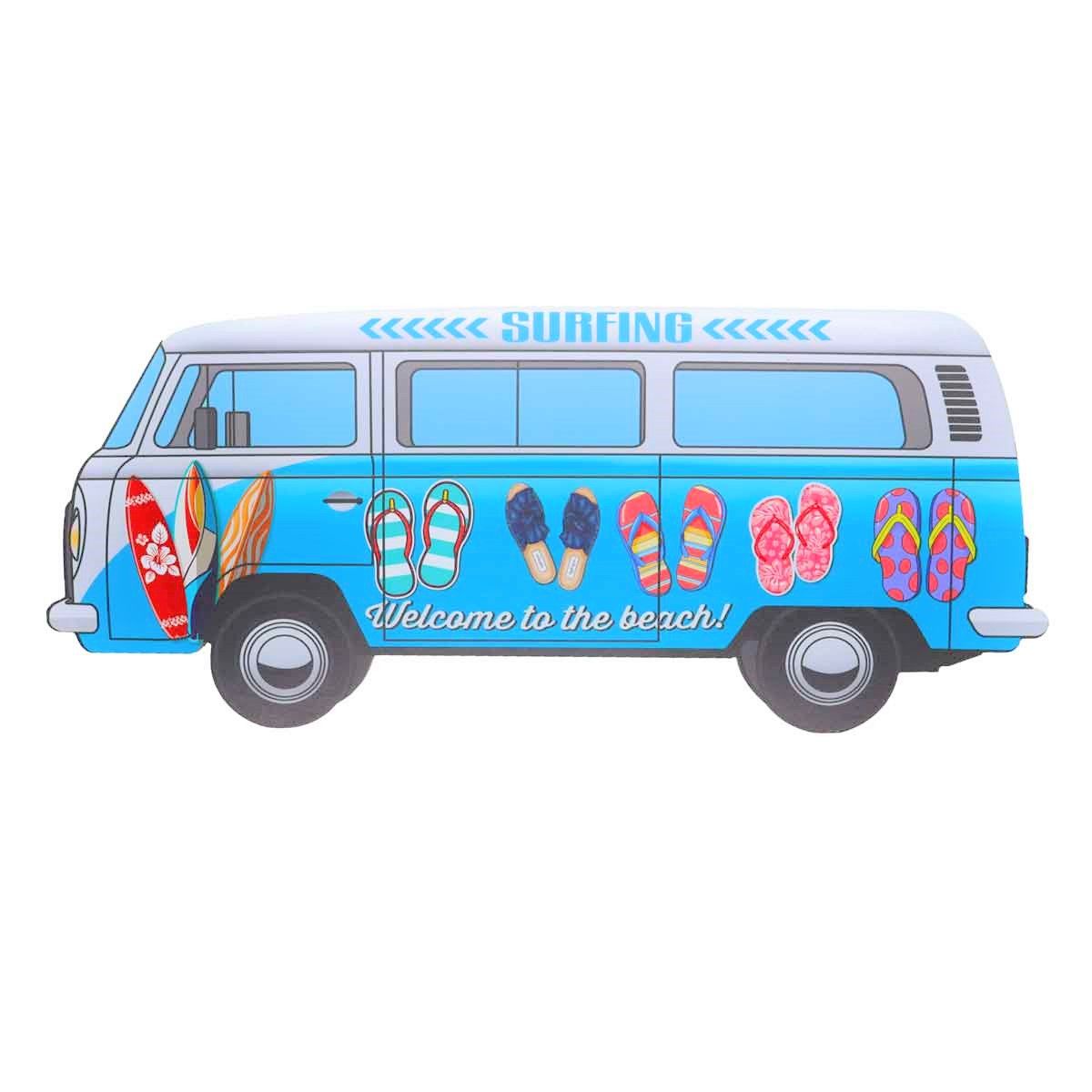 Welcome to Beach - Hanging Signs Wall Art Decorative Wood Sign Fall