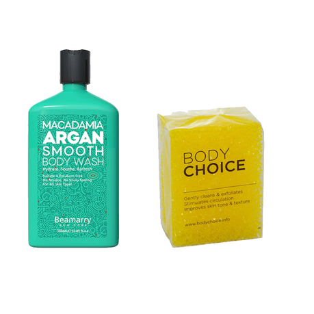 Smooth Skin Combo: Body Wash & Exfoliating Sponge Image