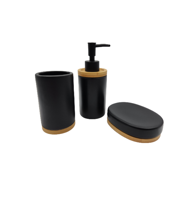3 Piece Bathroom Set Black Shop Today. Get it Tomorrow!