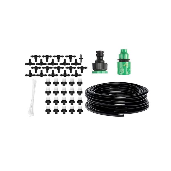 Misting Micro Irrigation Water Cooling System Irrigation Drip Kit-20M