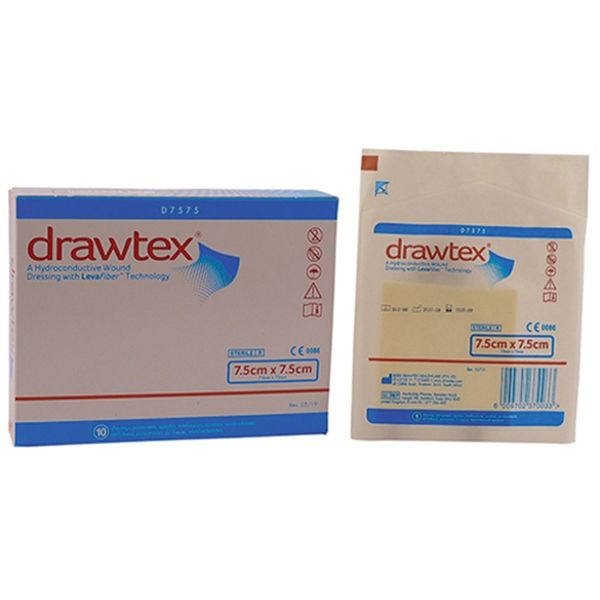 Drawtex Wound Dressing 7.5x7.5cm 10's