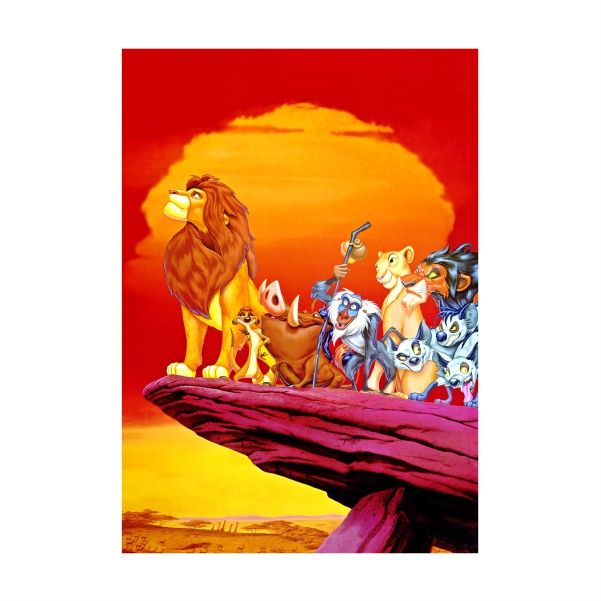 Painting of Lion King Red - A1 Poster | Shop Today. Get it Tomorrow ...