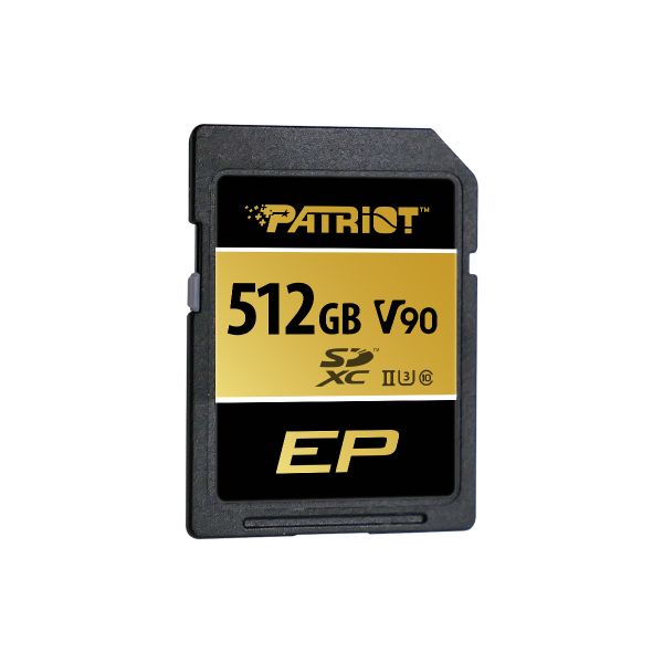 Patriot V90 512GB SDXC UHS-II U3 Class 10 SD Card
